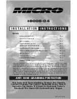 Micro 8008-04 Installation Instructions Manual preview