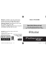 Microban Pollenex PO6200MB Instruction Manual preview