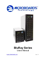 Preview for 1 page of MicroBoards Technology BluRay Series User Manual