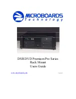 Предварительный просмотр 1 страницы MicroBoards Technology DSR DVD Premium Pro Rack Mount Series User Manual