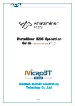 MicroBT WhatsMiner M20S Operation Manual preview