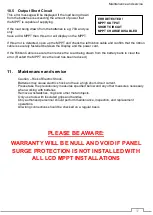 Предварительный просмотр 42 страницы Microcare LCD MPPT 100A User Manual