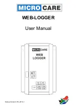 Preview for 1 page of Microcare Web-Logger User Manual