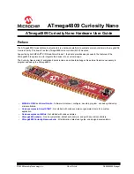 Preview for 1 page of Microchip Technology ATmega4809 Curiosity Nano Hardware User'S Manual