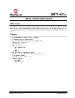 Microchip Technology BM70-XPro User Manual preview