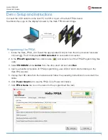 Предварительный просмотр 3 страницы Microchip Technology Hello FPGA Quick Start Manual