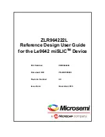 Microchip Technology Microsemi miSLIC Le9642 Quick Reference User Manual предпросмотр