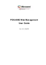 Preview for 1 page of Microchip Technology Microsemi PDS-408G Web Management User Manual