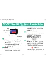 Предварительный просмотр 1 страницы Microchip Technology MPLAB REAL ICE In-Circuit Emulator Setup