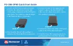 Предварительный просмотр 1 страницы Microchip Technology PD-USB-DP60 Quick Start Manual