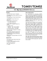 Preview for 1 page of Microchip Technology TC4451 Manual