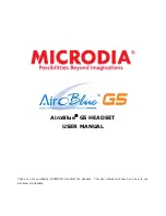 Microdia AiroBlue G5 User Manual preview