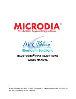 Preview for 1 page of Microdia Bluetooth MP3 Headphone Basic Manual