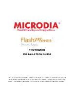 Microdia FlashMover PhotoBan Installation Manual preview