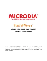 Microdia FlashMover USB2.0 MS-Direct Installation Manual preview