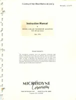 Preview for 2 page of Microdyne 1100-AR Series Instruction Manual