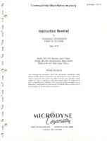 Preview for 104 page of Microdyne 1100-AR Series Instruction Manual