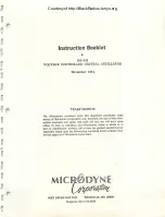 Preview for 123 page of Microdyne 1100-AR Series Instruction Manual