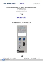 Microelettrica Scientifica MC20-CEI Operation Manual preview