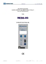 Preview for 1 page of MICROELETTRICA MC30-R2 Operation Manual