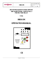 MICROENER IM30-DK Operation Manual preview