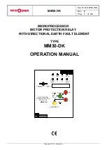 Предварительный просмотр 1 страницы MICROENER MM30-DK Operation Manual