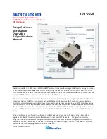 Microflex MicroLink-HM 101-0029 Installation Operation & Specifications Manual preview