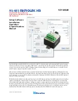 Preview for 1 page of Microflex MicroLink-HM 101-0035 Installation Operation & Specifications Manual