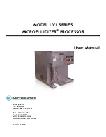 Microfluidics MICROFLUIDIZER LV1 Series User Manual preview