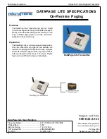 Preview for 5 page of Microframe Corporation 3007 Series Operating Manual