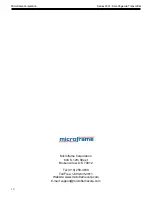 Preview for 11 page of Microframe Corporation 3007 Series Operating Manual