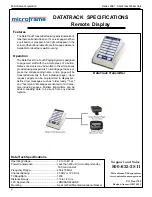 Предварительный просмотр 5 страницы Microframe Corporation 3061 Series Operating Manual