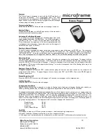 Preview for 12 page of Microframe Corporation 3500 series Installation Manual