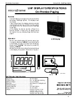 Preview for 10 page of Microframe Corporation 3500 series Operating Manual