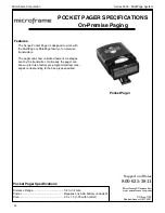 Preview for 13 page of Microframe Corporation 3500 series Operating Manual