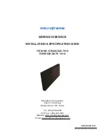 Microframe Corporation 5100 SERIES Installation Manual preview