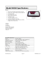 Предварительный просмотр 12 страницы Microframe Corporation D8009 Operating Manual