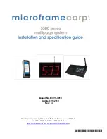 Microframe Corporation MultiPage B3011 Installation And Specification Manual preview