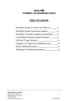 Preview for 3 page of Microframe Corporation MultiPage B3011 Installation And Specification Manual