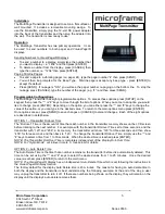 Preview for 6 page of Microframe Corporation MultiPage B3011 Installation And Specification Manual