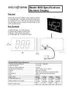 Предварительный просмотр 12 страницы Microframe Corporation Visual-Pager 4500 Series Installation And Specification Manual