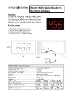 Предварительный просмотр 10 страницы Microframe Corporation Visual-Pager 4600 Series Installation And Specification Manual