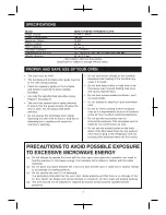 Preview for 2 page of MicroFridge 4.8LMF4R Instruction Manual