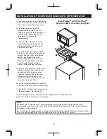 Предварительный просмотр 6 страницы MicroFridge MFM-9TP Instruction Manual