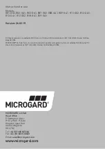 Предварительный просмотр 1 страницы Microgard 801-G02 Instructions For Use Manual