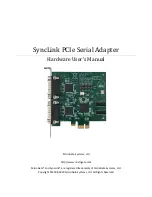 Microgate SyncLink USB Hardware User Manual preview