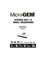 Microgem MG8EDVDRWA User Manual preview