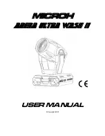 Microh ARENA ULTRA WASH ii User Manual preview