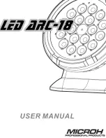 Microh LED ARC-18 User Manual preview