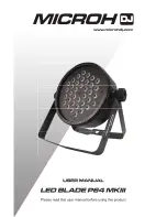 Preview for 1 page of Microh LED BLADE P64 MKIII User Manual